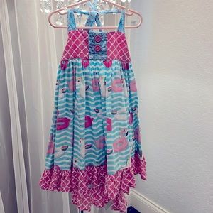 ELEANOR ROSE Unicorn Floatie Halter Dress - Size 5-6 *Perfect Summer Dress*